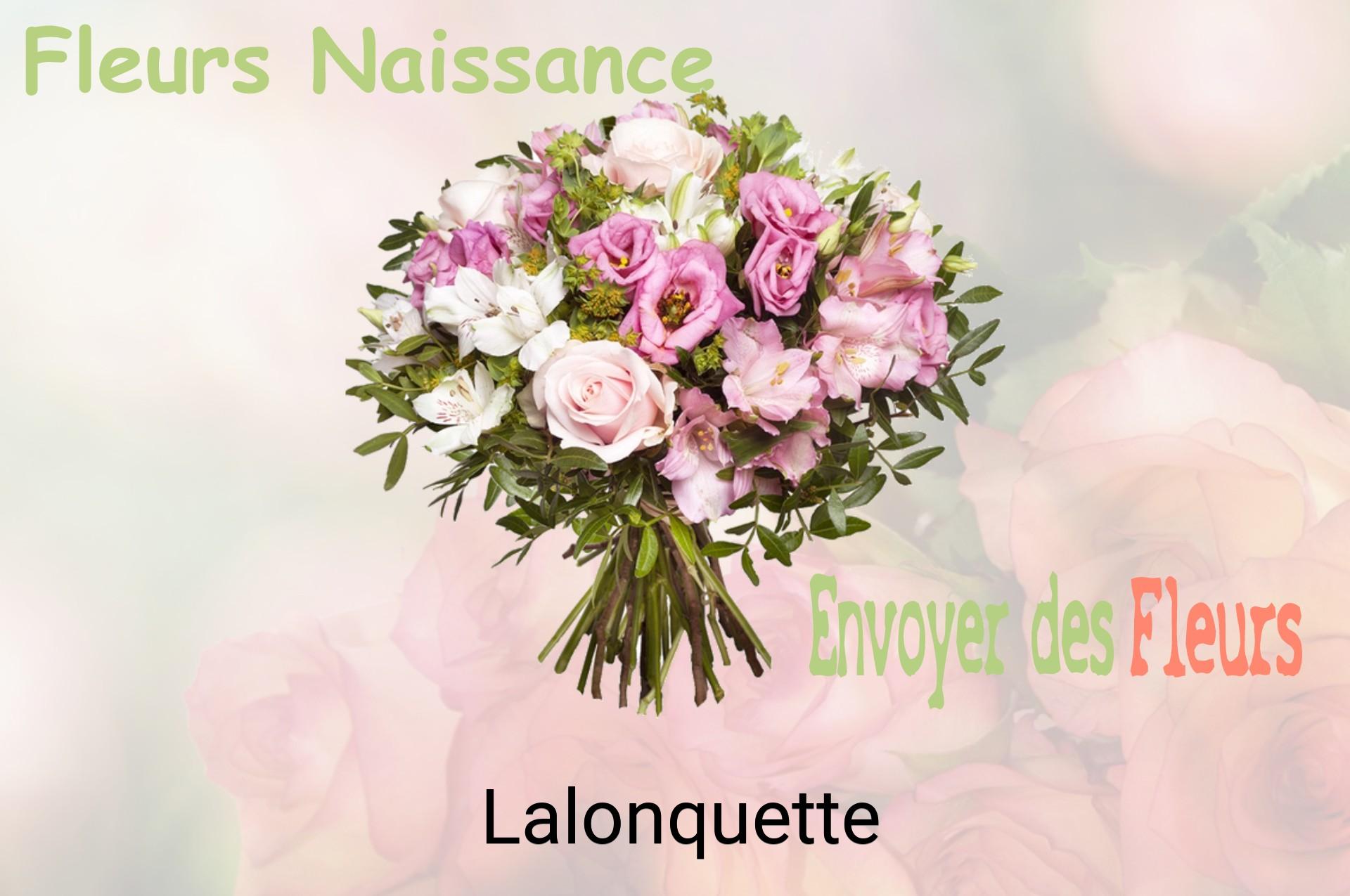 Bouquet de fleurs de naissance livré à Lalonquette